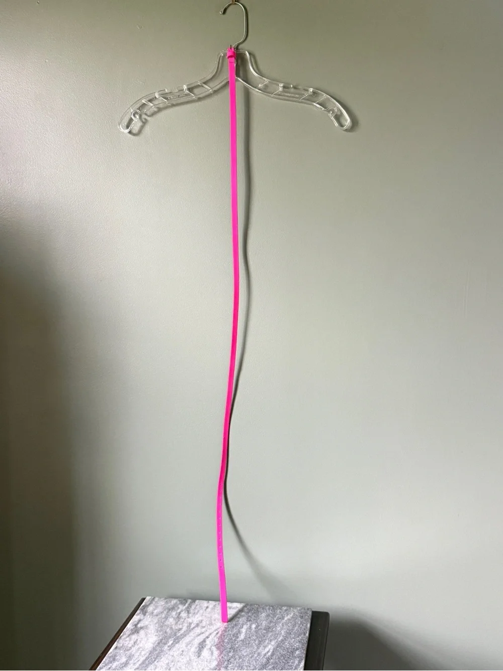 J. Crew - Slim Bright Pink Leather Belt - Size M